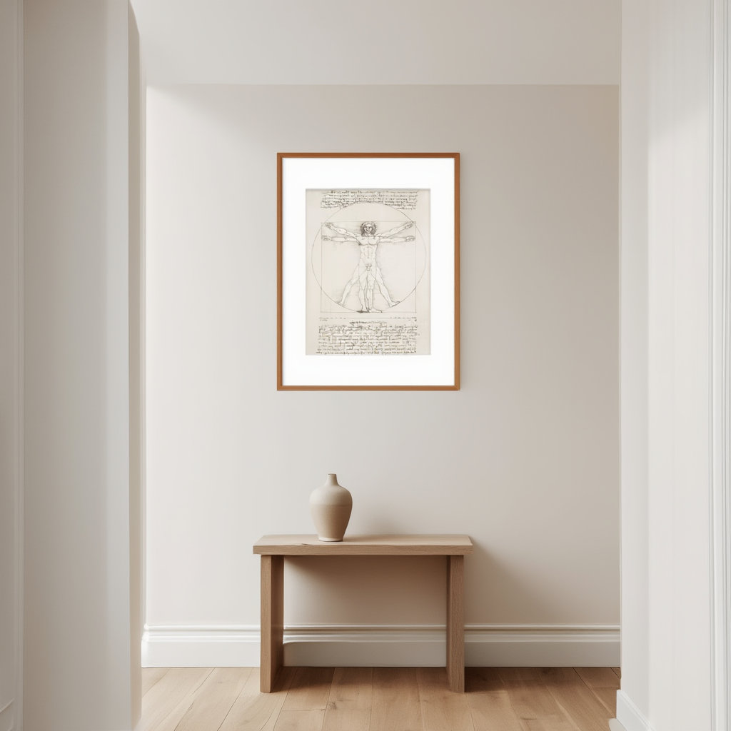 Leonardo da Vinci – Vitruvian Man - Iconic Renaissance Anatomical Masterpiece Print