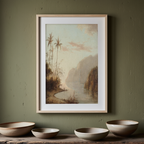 A Creek in St. Thomas Poster by Camille Pissarro – Impressionist Landscape Art Print