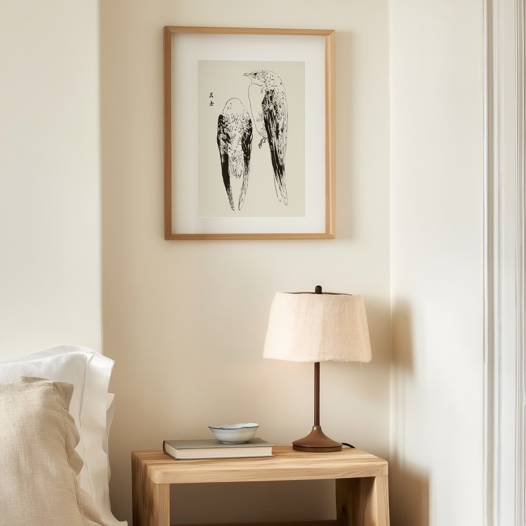 Asian Martin Vintage by Watanabe Seitei – Traditional Japanese Bird Art Print