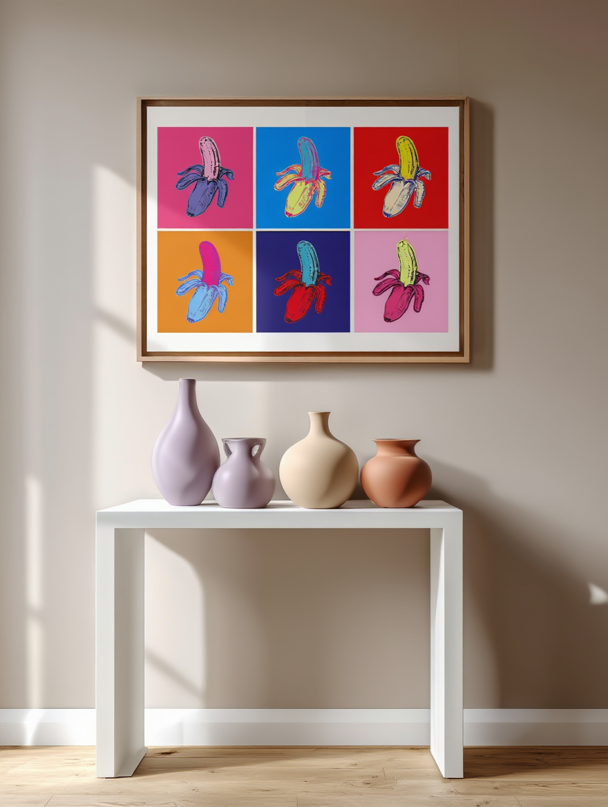 Andy Warhol Style - Bananas Poster
