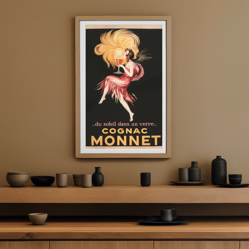 Cognac Monnet by Leonetto Cappiello – Vintage Advertising Art Print