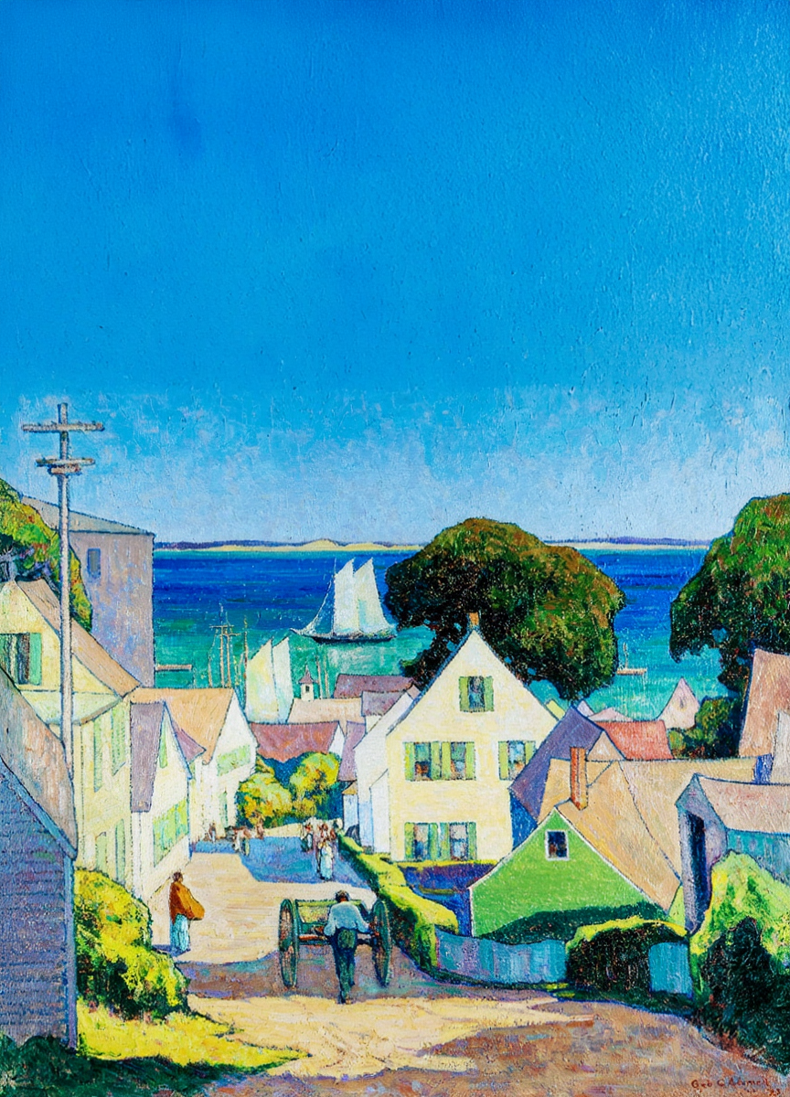 Down to the Harbor – George Gustav Adomeit Art Print | Early 20th-Century American Harbor Poster