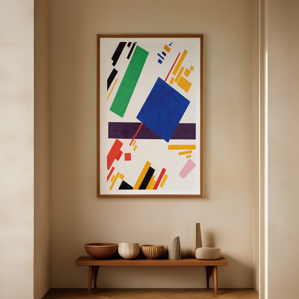 Suprematist Composition – Kazimir Malevich Poster | Abstract Geometric Art Print
