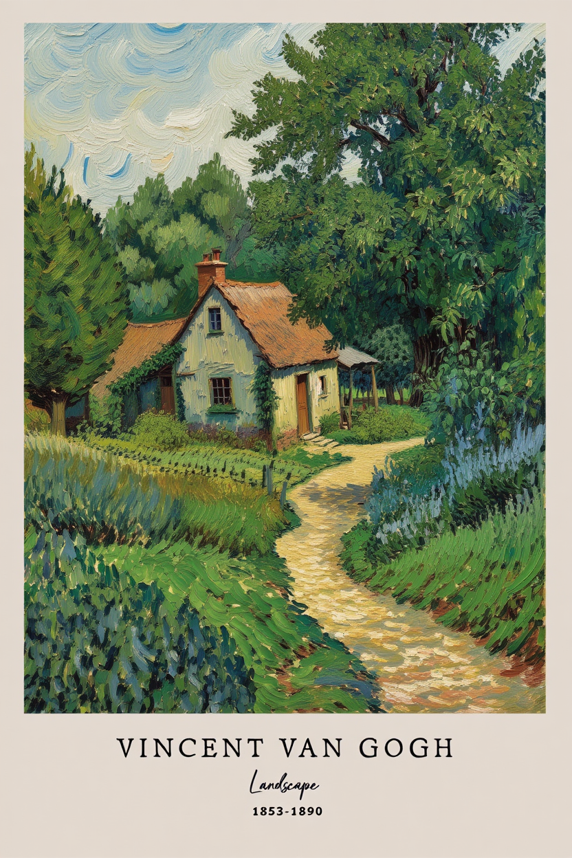 Vincent Van Gogh 4-Piece Art Prints