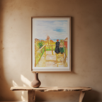 On the Veranda – Edvard Munch (1902) | Expressionist Figurative Art Print