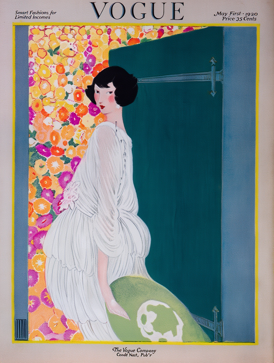 Vogue May 1, 1920 – Vintage Fashion Illustration Poster