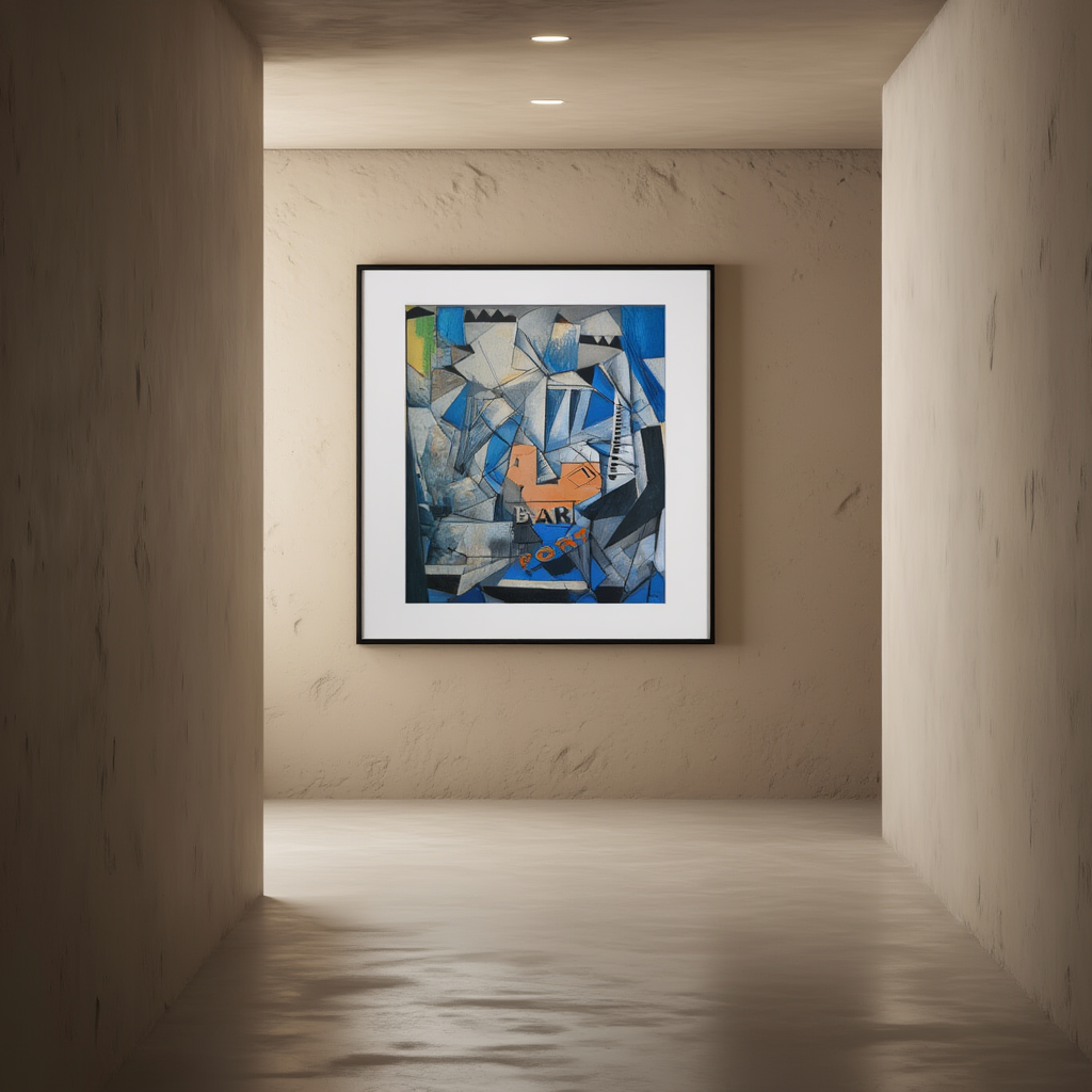 Le Bar du Port (1913) by Louis Marcoussis – Vintage French Cubist Art Print