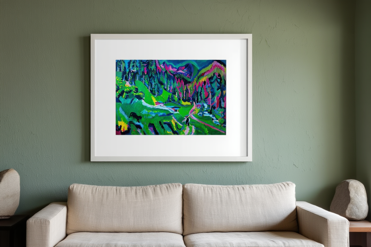 Ernst Ludwig Kirchner - Sertig Valley landscape