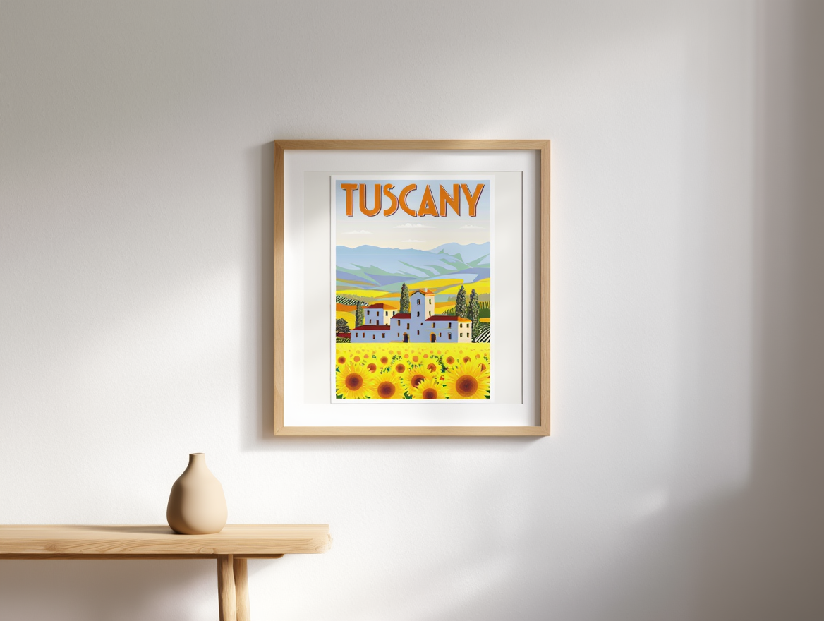 Tuscany Travel Poster