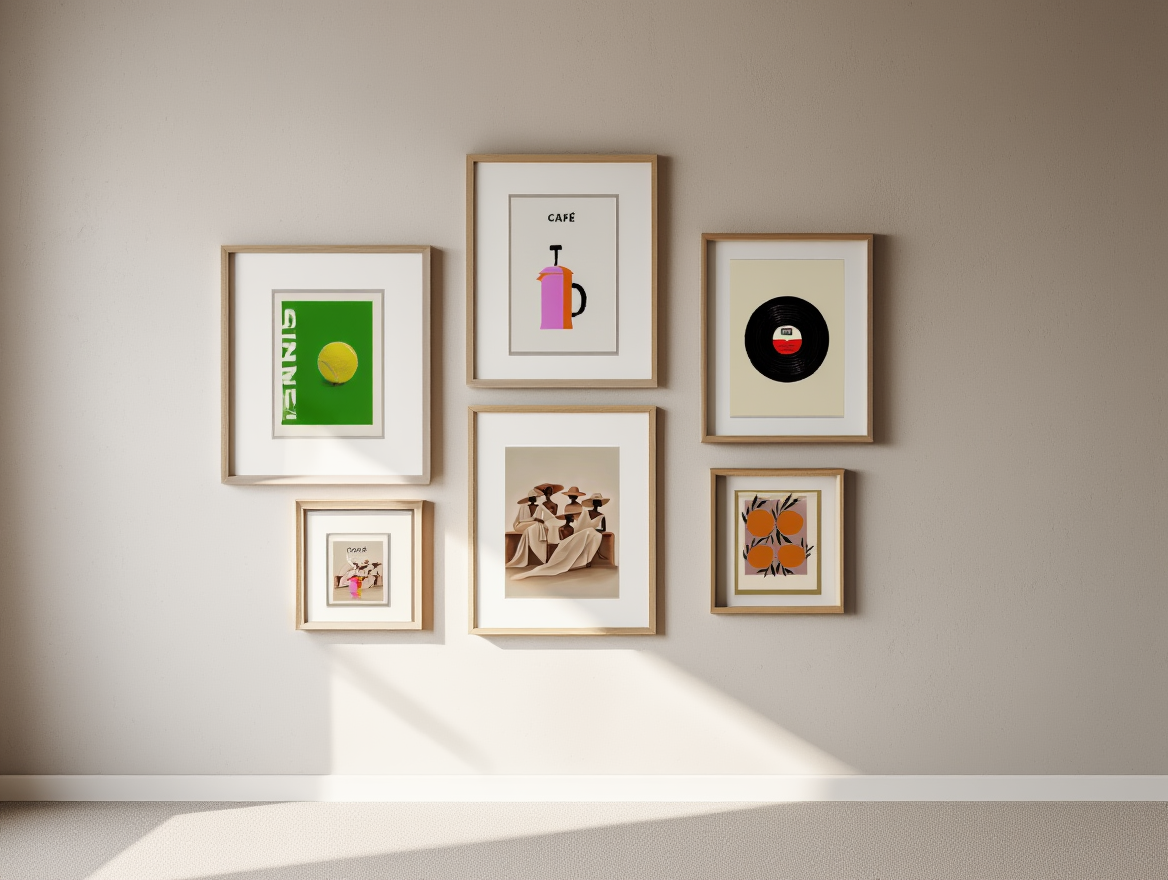 Fun and Vibrant Abstract Prints – 6 Modern Gallery Art Pieces