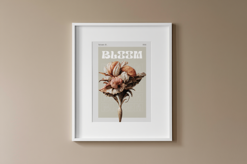 Vintage Floral Bloom Poster