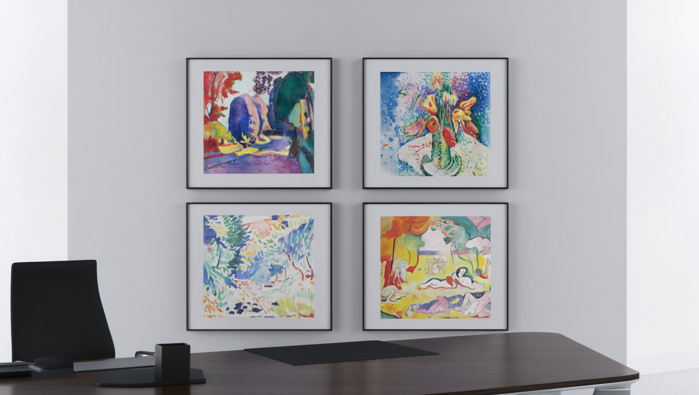 Matisse-Inspired Landscape Art Set – 4 Prints