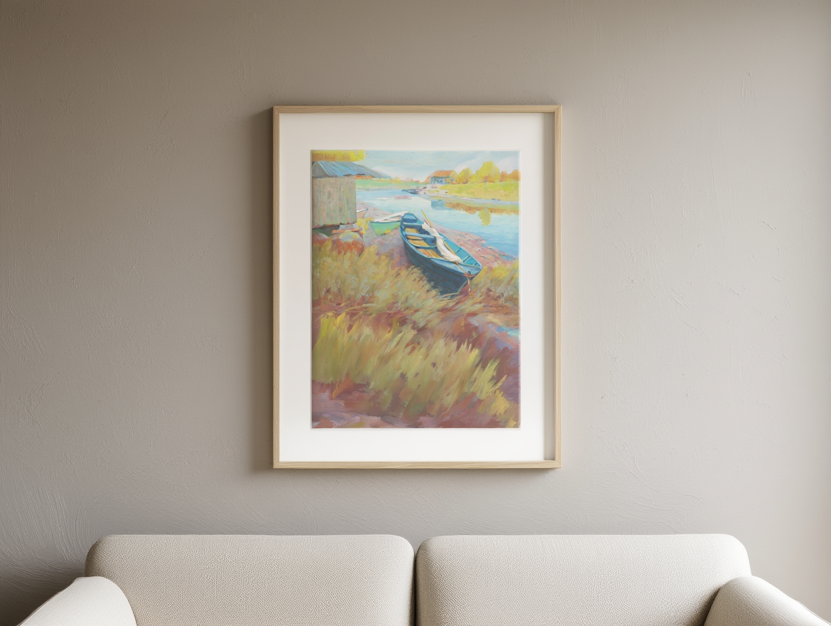 Boats at Rest – Arthur Wesley Dow, 1895 – Coastal Landscape Art Print