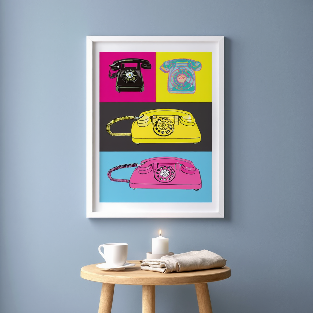 Andy Warhol Style - Telephone Poster
