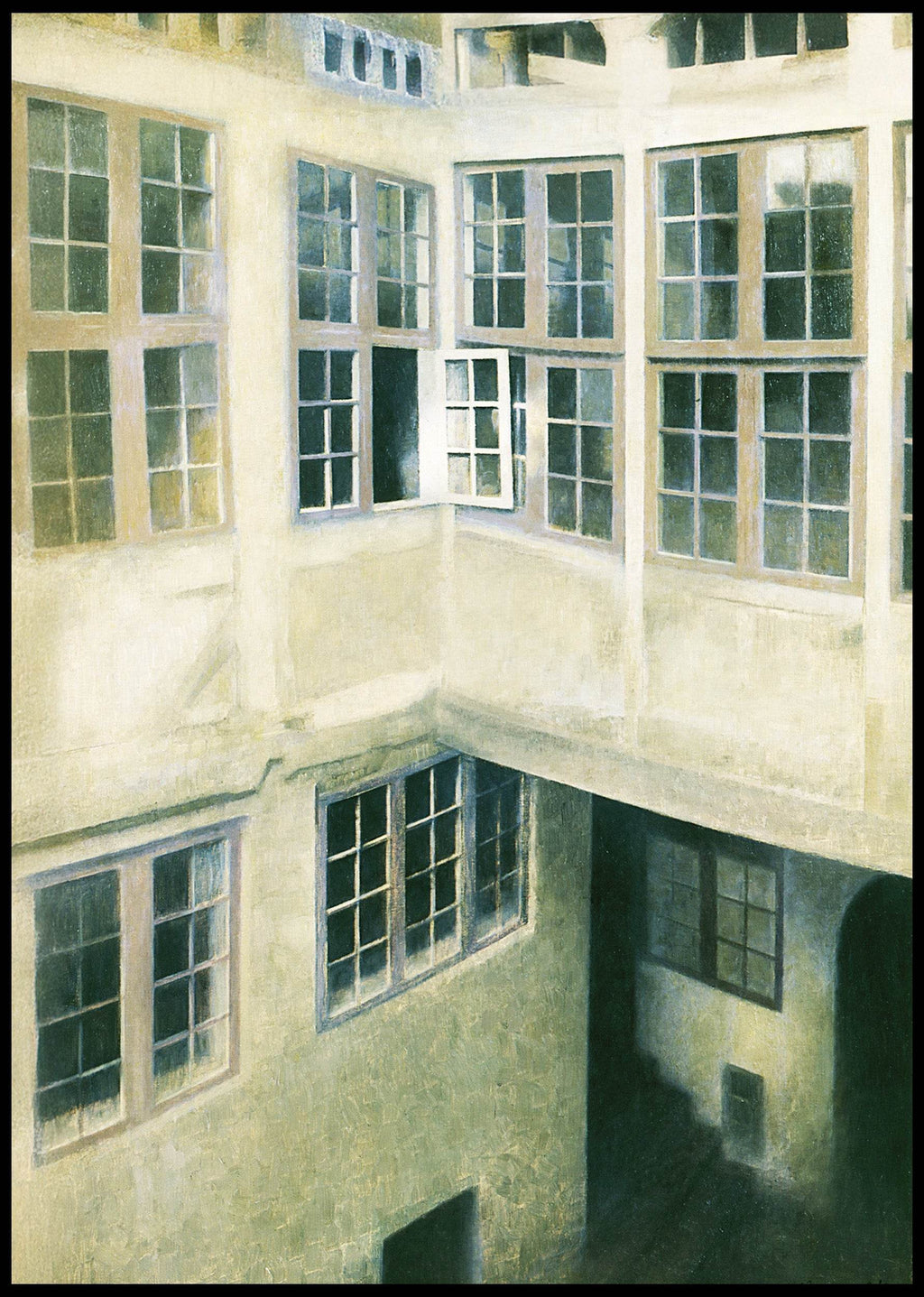 Vilhelm Hammershøi - Interior of Courtyard, Strandgade 30 II - Hakyarts