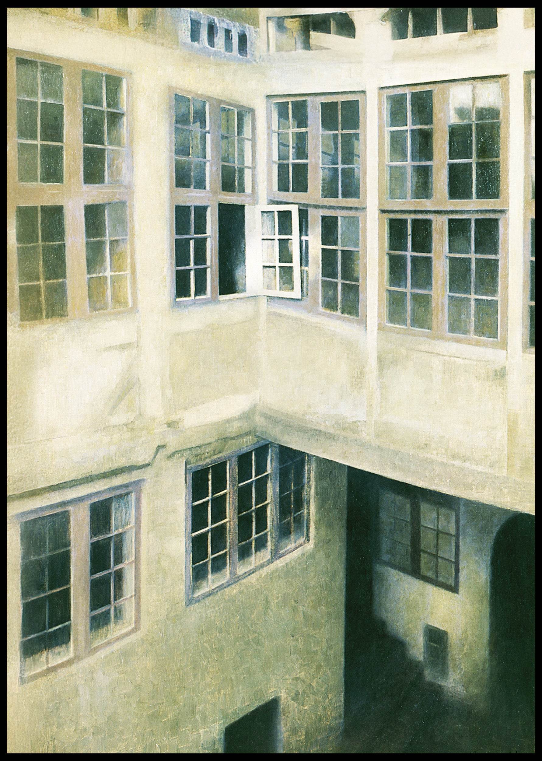 Vilhelm Hammershøi - Interior of Courtyard, Strandgade 30 II - Hakyarts