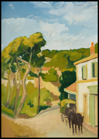 Voiture sur la Route d’Estaque by Albert Marquet – Vintage Landscape Wall Art Print - Hakyarts