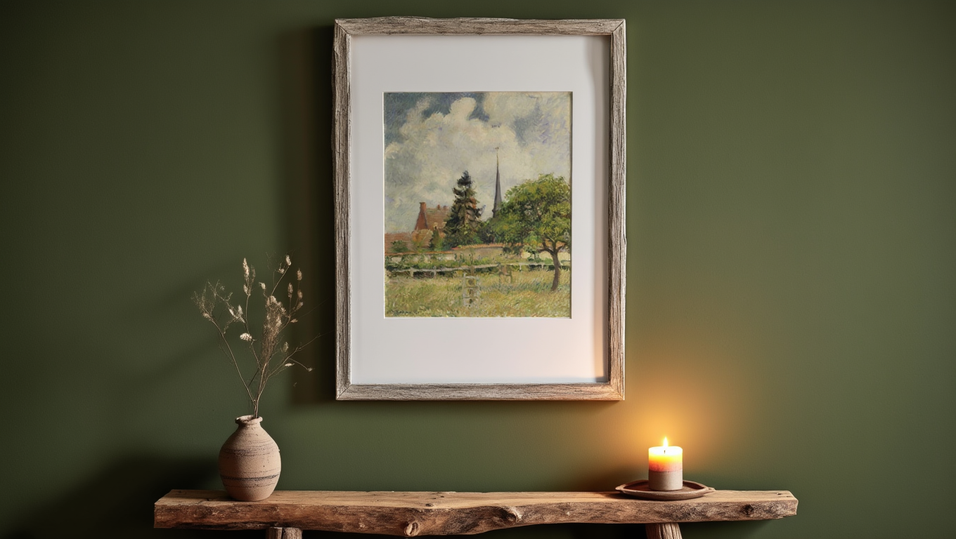 Camille Pissarro - The Church at Eragny Poster