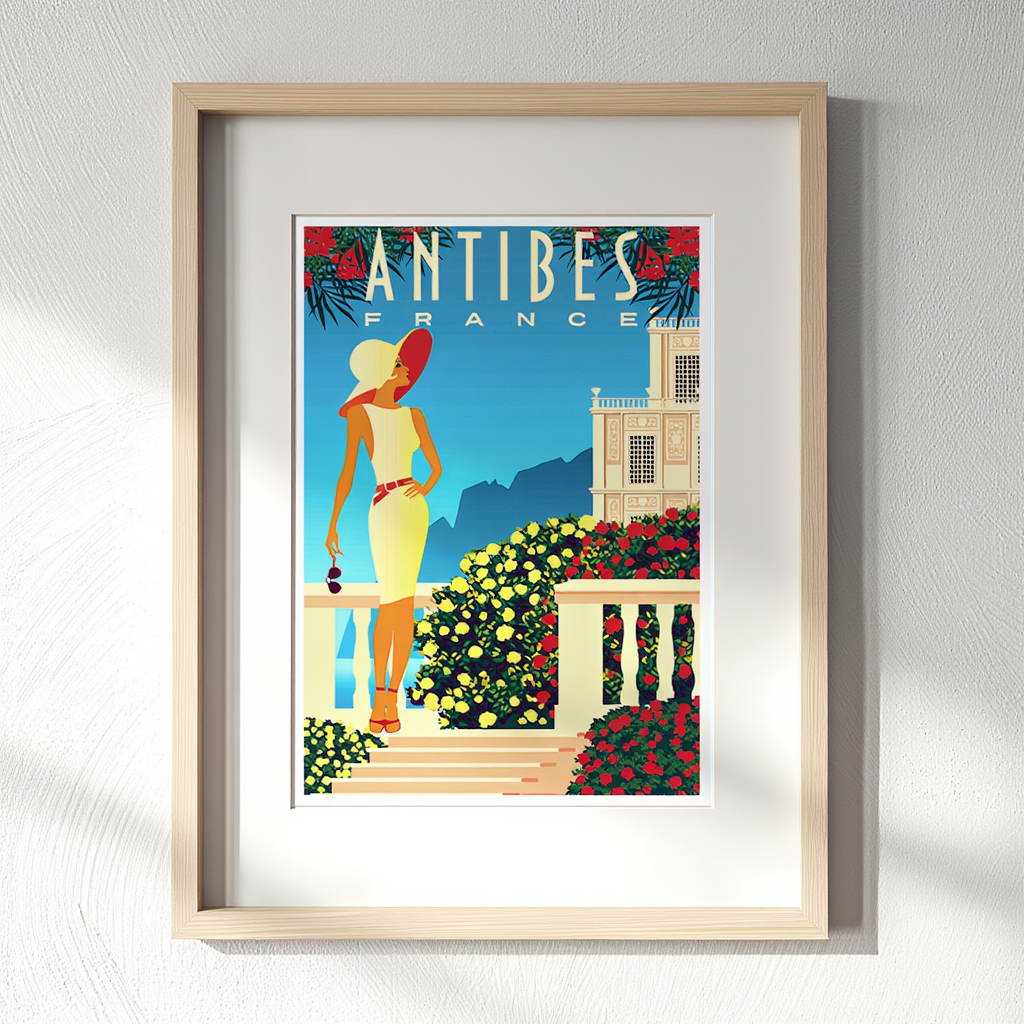 Antibes France Travel Poster