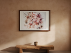 Jackson Pollock Inspired Abstract Grey Fog Poster - Hakyarts