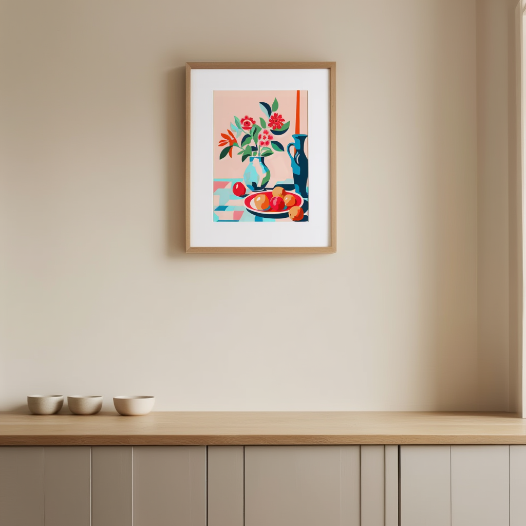 Affiche de cuisine d'été