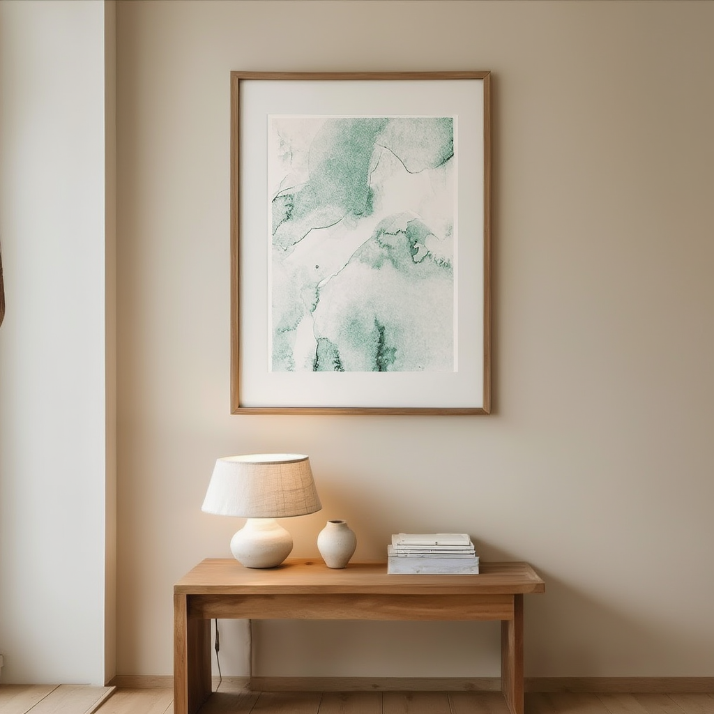 Abstract Green Texture Poster