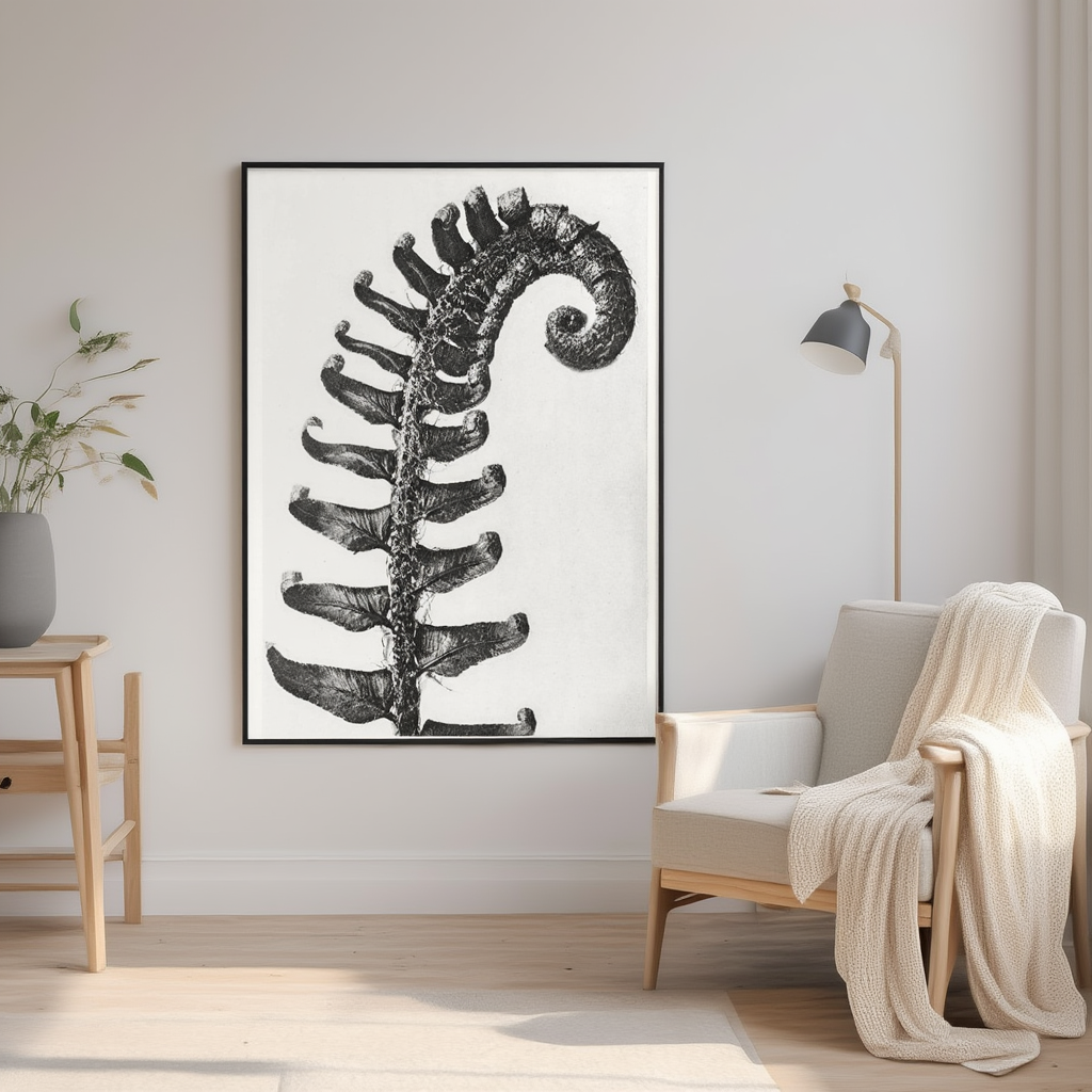 Polystichum Munitum by Karl Blossfeldt – Botanical Photography Art Print