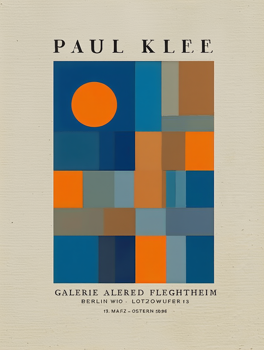 Paul Klee Modern Abstract Wall Art – Minimalist Colorful Canvas Prints, Mix & Match 9 Designs, Home & Bedroom Decor