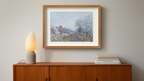 Le Givre à Veneux – Alfred Sisley Poster | Impressionist Winter Landscape Art Print - Hakyarts