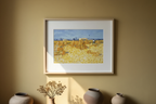 Corn Harvest in Provence – Vincent van Gogh Poster | Post-Impressionist Rural & Landscape Art Print