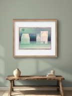 Three Houses – Paul Klee – Vintage Modernist Art Print