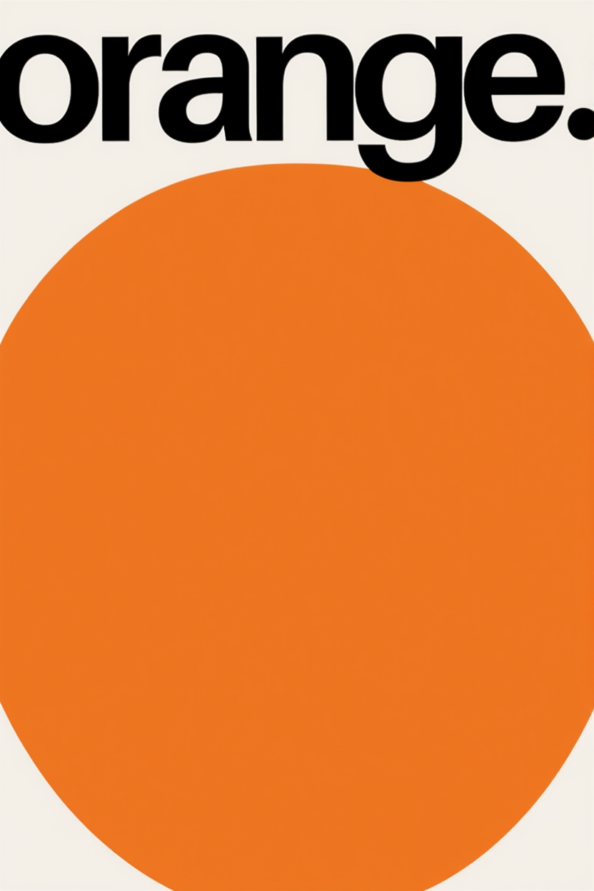Set of 4 Wall Art Prints – Orange Maximalist, Bauhaus Geometric & Abstract Flow Collection