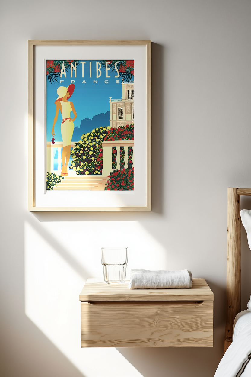 Antibes France Travel Poster