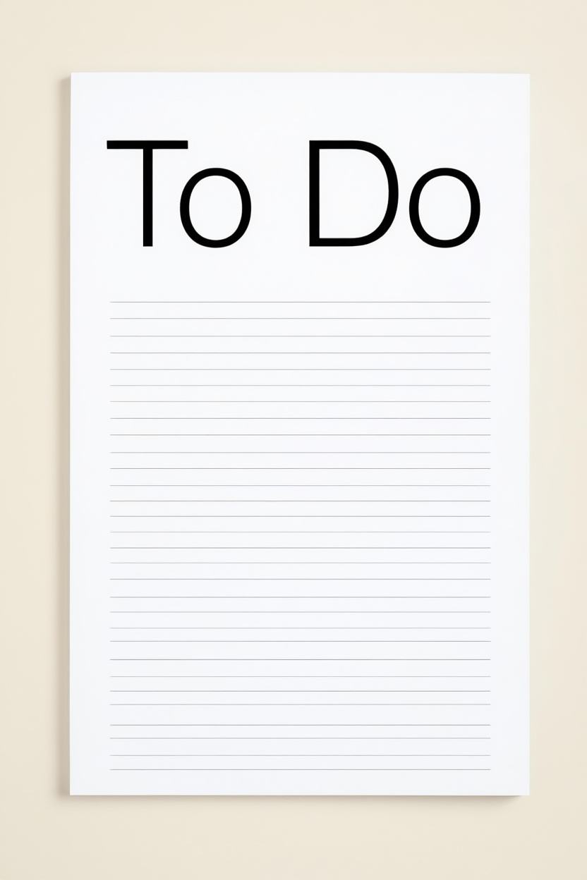 To Do — Modern Wall Art Print