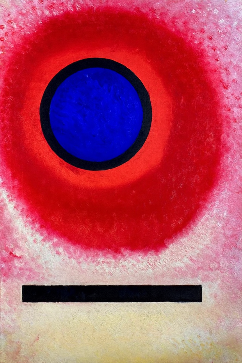 Blauer Kreis No. 2 (Cercle Bleu II) (1925) by Wassily Kandinsky – Abstract Modern Art Print