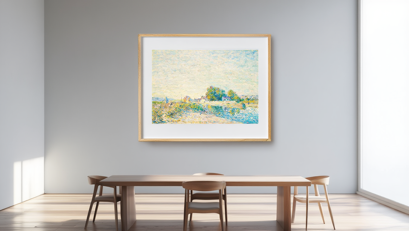 Alfred Sisley - Le Barrage du canal du Loing à Saint-Mammès