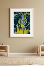 Belle-Alliance Platz in Berlin – Ernst Ludwig Kirchner Poster | Expressionist Urban & Cityscape Art Print - Hakyarts