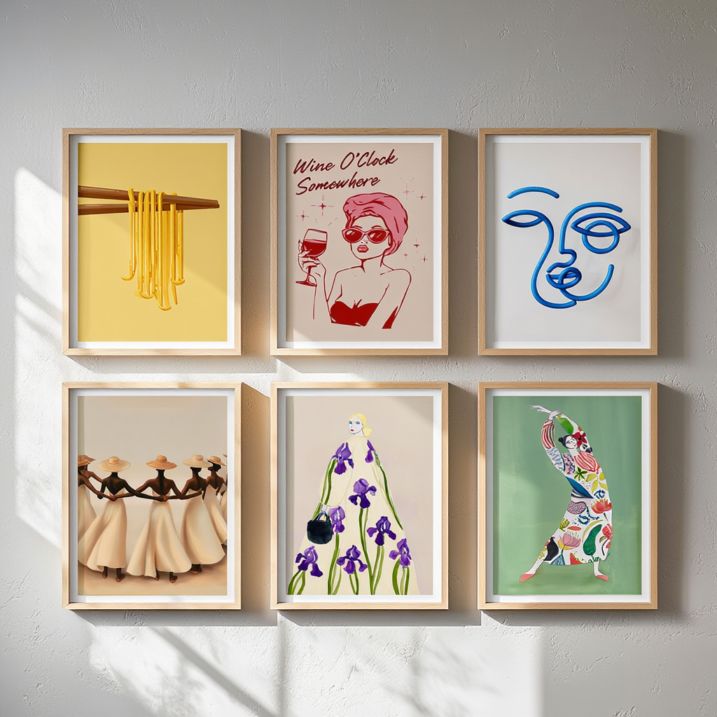 Timeless Modern Wall Art – 6 Abstract & Minimalist Prints