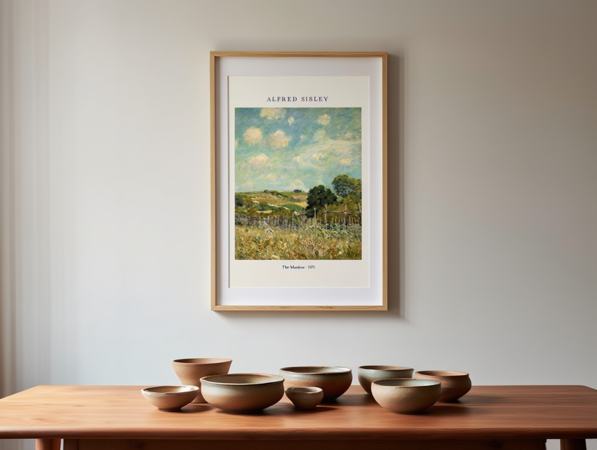 Alfred Sisley - The Meadow Poster