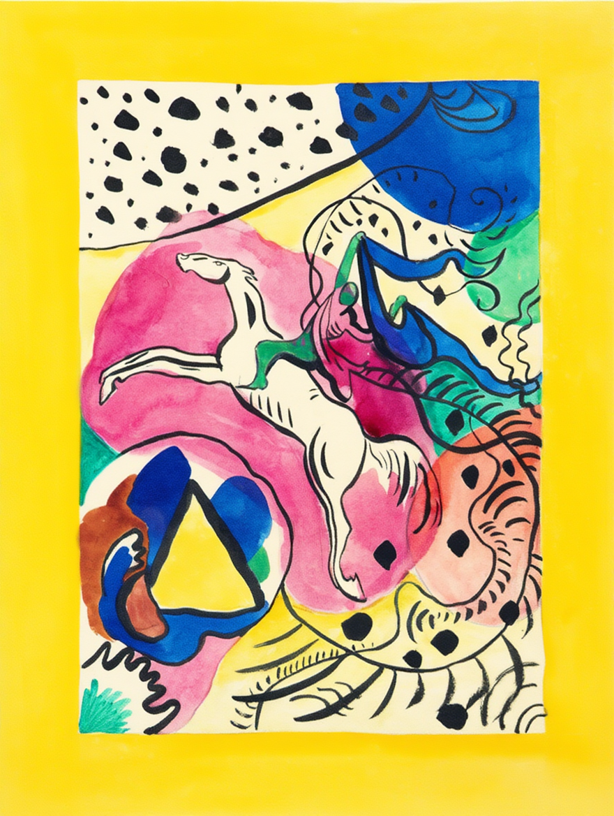 Set of 3 – Bauhaus & Expressionist Modern Art Prints