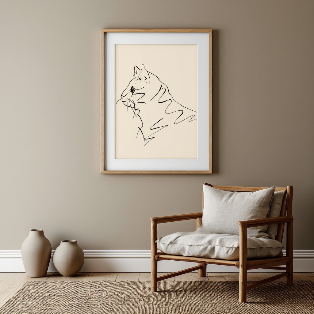 The Cat – Pablo Picasso | Modern Art Print