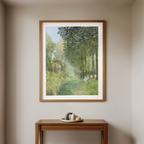 Rest Along the Stream – Alfred Sisley Poster | Impressionist Landscape Art Print - Hakyarts