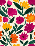 Floral Folk Art – Set of 3 Prints