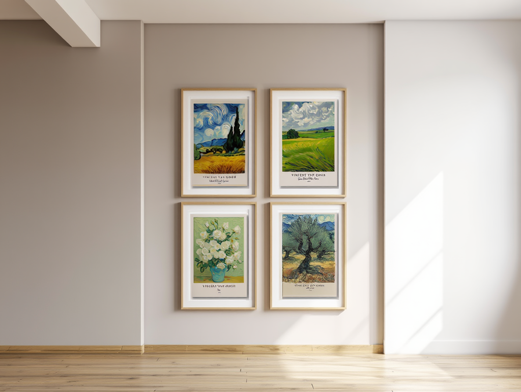 Vincent Van Gogh 4-Print Collection – Vibrant Masterpieces
