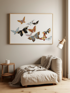 Japanese Butterfly by Kamisaka Sekka – Japanese Nature & Insect Art Print - Hakyarts