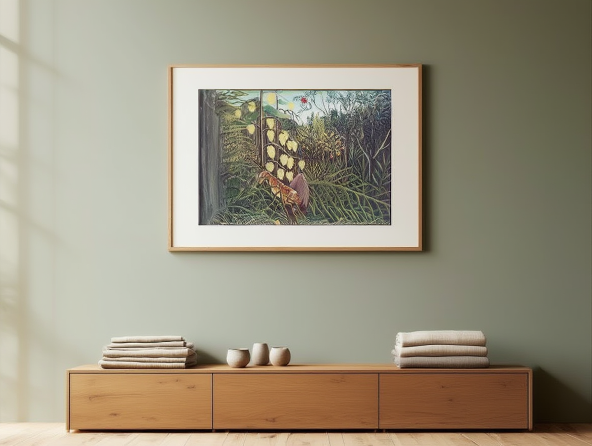 Henri Rousseau -  Combat de Tigre et de Buffle