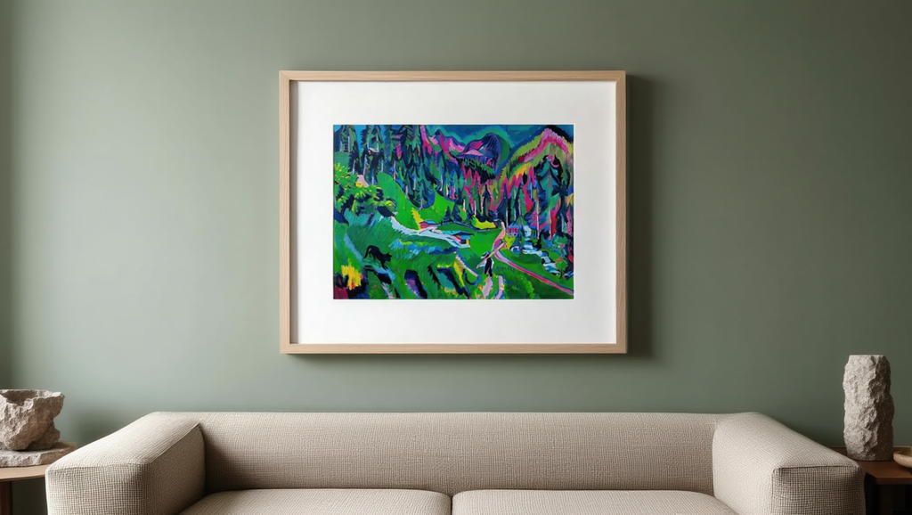 Ernst Ludwig Kirchner - Sertig Valley landscape