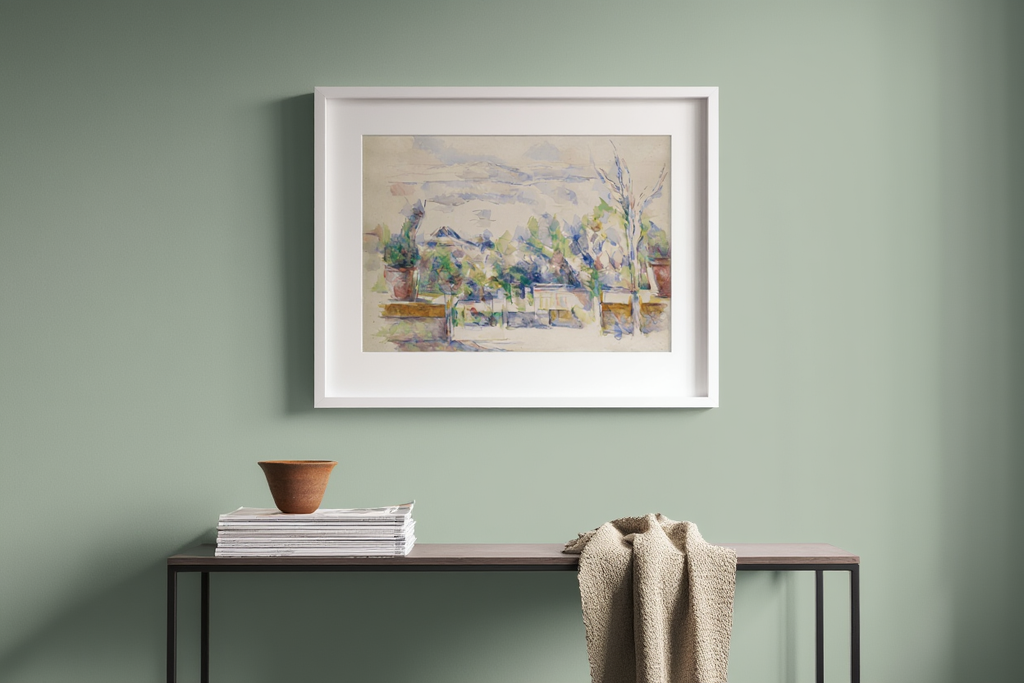 Paul Cezanne - The Terrace at the Garden at Les Lauves