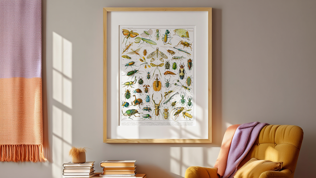 Adolphe Millot - Insectes I Poster