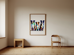 Border Collie Poster – Modern Dog Pop Art Print
